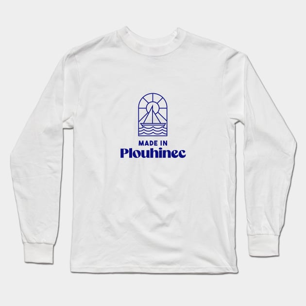 Made in Plouhinec - Brittany Morbihan 56 BZH Sea Long Sleeve T-Shirt by Tanguy44